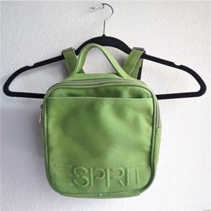 Vinatge ESPRIT Green Mini Cubic Backpack NWD